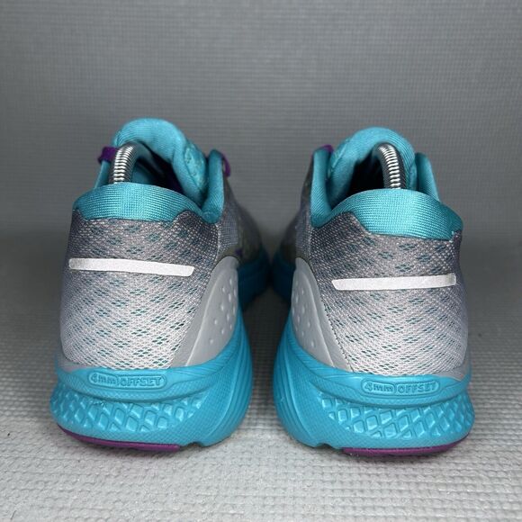 Saucony Kinvara 8 Women's Size 11 Low Cut Running Shoe Sneaks Gray Teal Purple - Picture 5 of 10